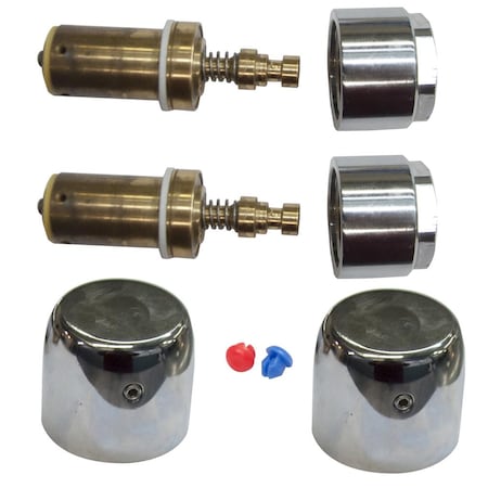 1D Kit Push Cap Bonnet Valve & R/ B Temp Indicators For MF-4D-G Faucet